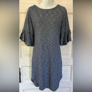 Max Studio from Nordstrom, Blue Bell Sleeve Sheath Dress. Size Small